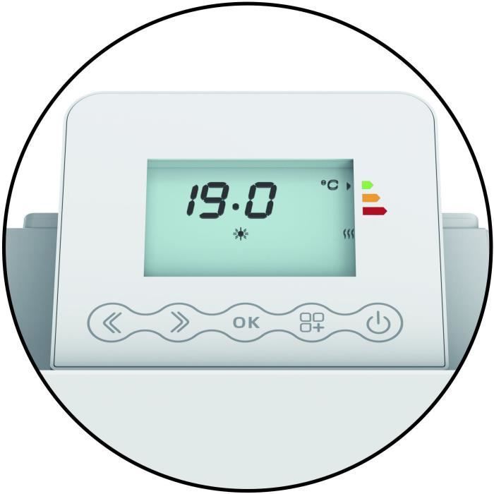 Aquecedor elétrico de parede por convecção - 1000W - WARM TECH - 230V - Até 30m³ - Branco