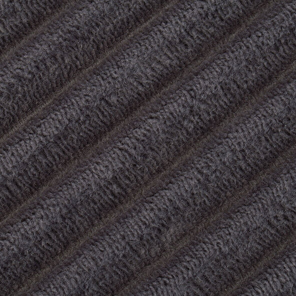 Berlijnse badmat in corduroy-look, set van 2, 50 x 70 cm, antraciet