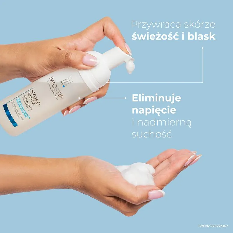 Iwostin Hydro Sensitia Pianka do mycia twarzy i demakijażu