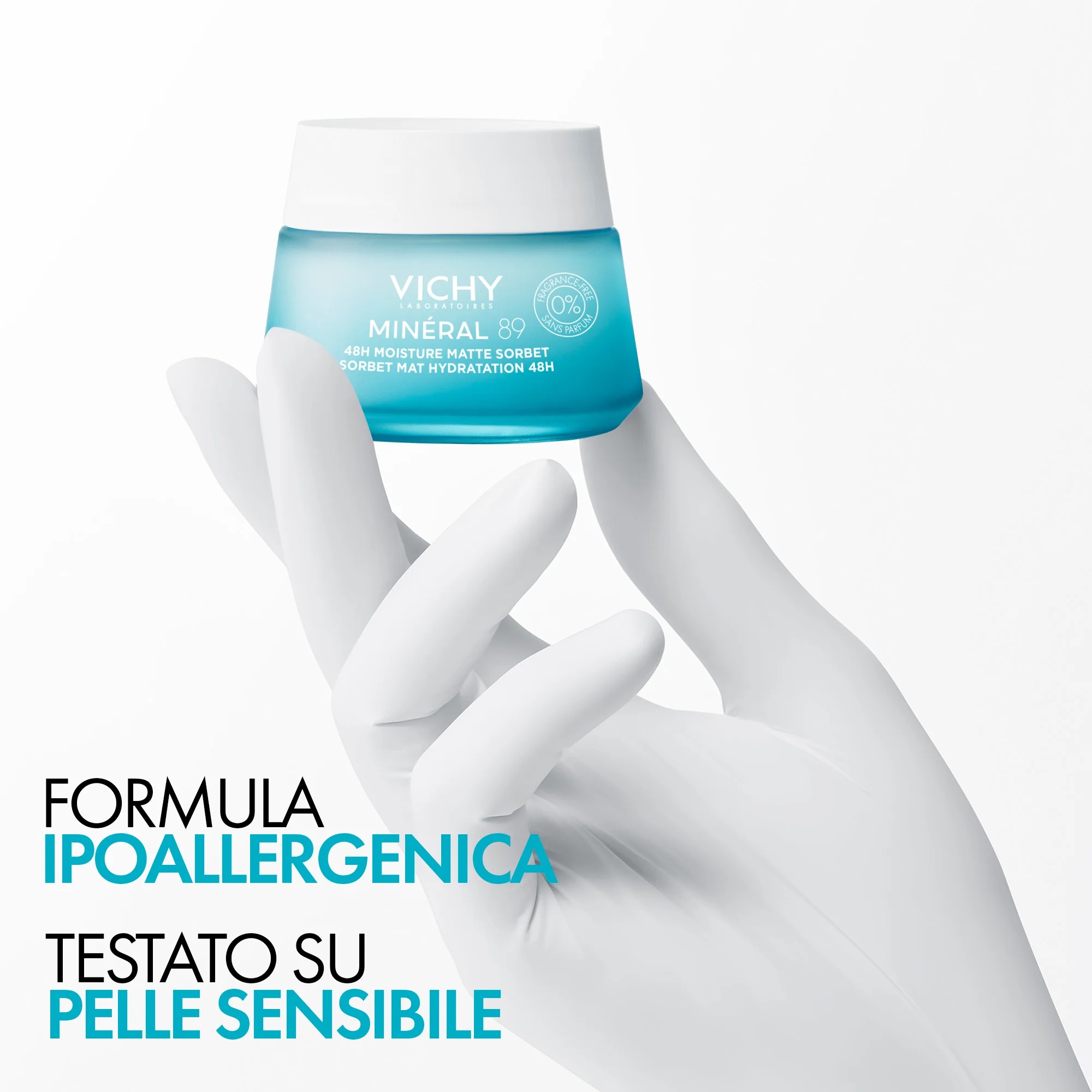 VICHY Vichy Mineral 89 crème voor de vette huid 50 ml hydraterend