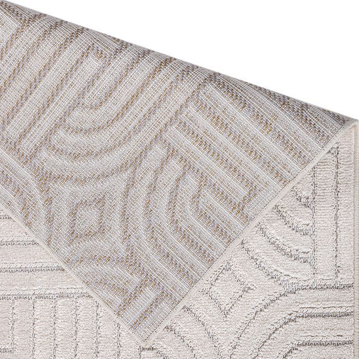 Alfombra grande de diseño contemporáneo y moderno - Beige (160x230 cm) - Thessaly Beige