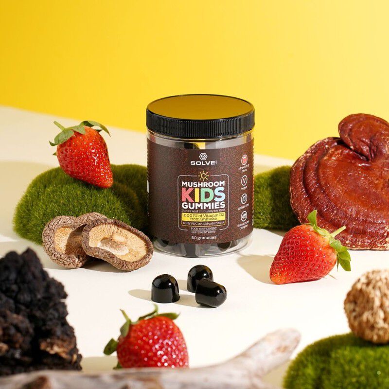 Solve Labs Mushroom Kids Gummies D2