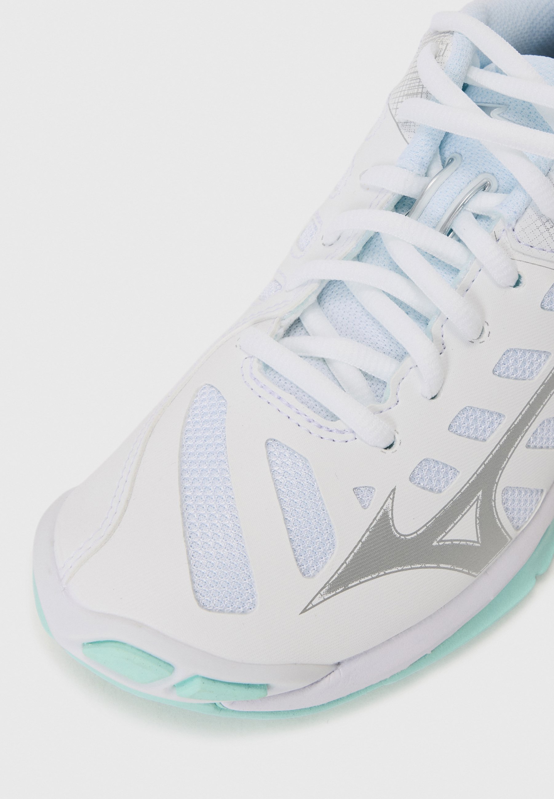 Mizuno WAVE VOLTAGE 2 - Volleybalschoenen - wit/blauwe tint