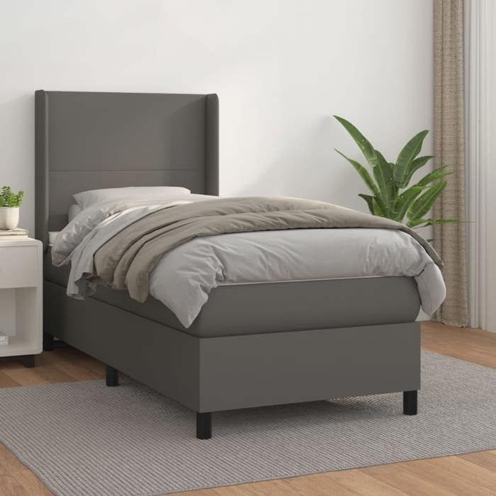 Lattenbodem met matras - Maison Exclusive - Kunstleer - 90x200 cm - Maximale ontspanning