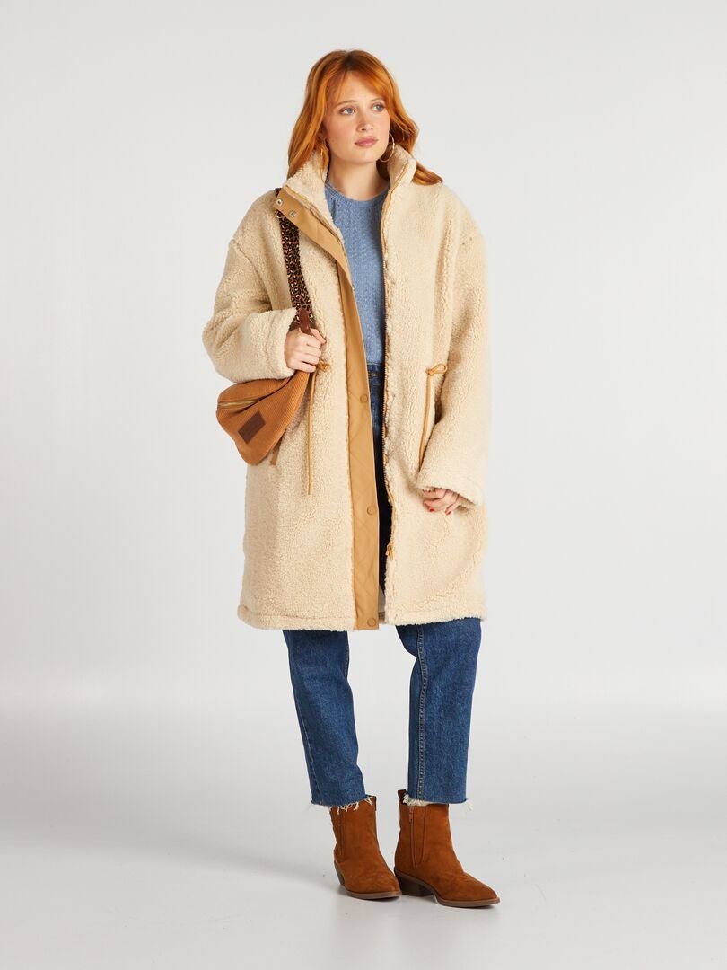 Sherpa midi-jas - BEIGE