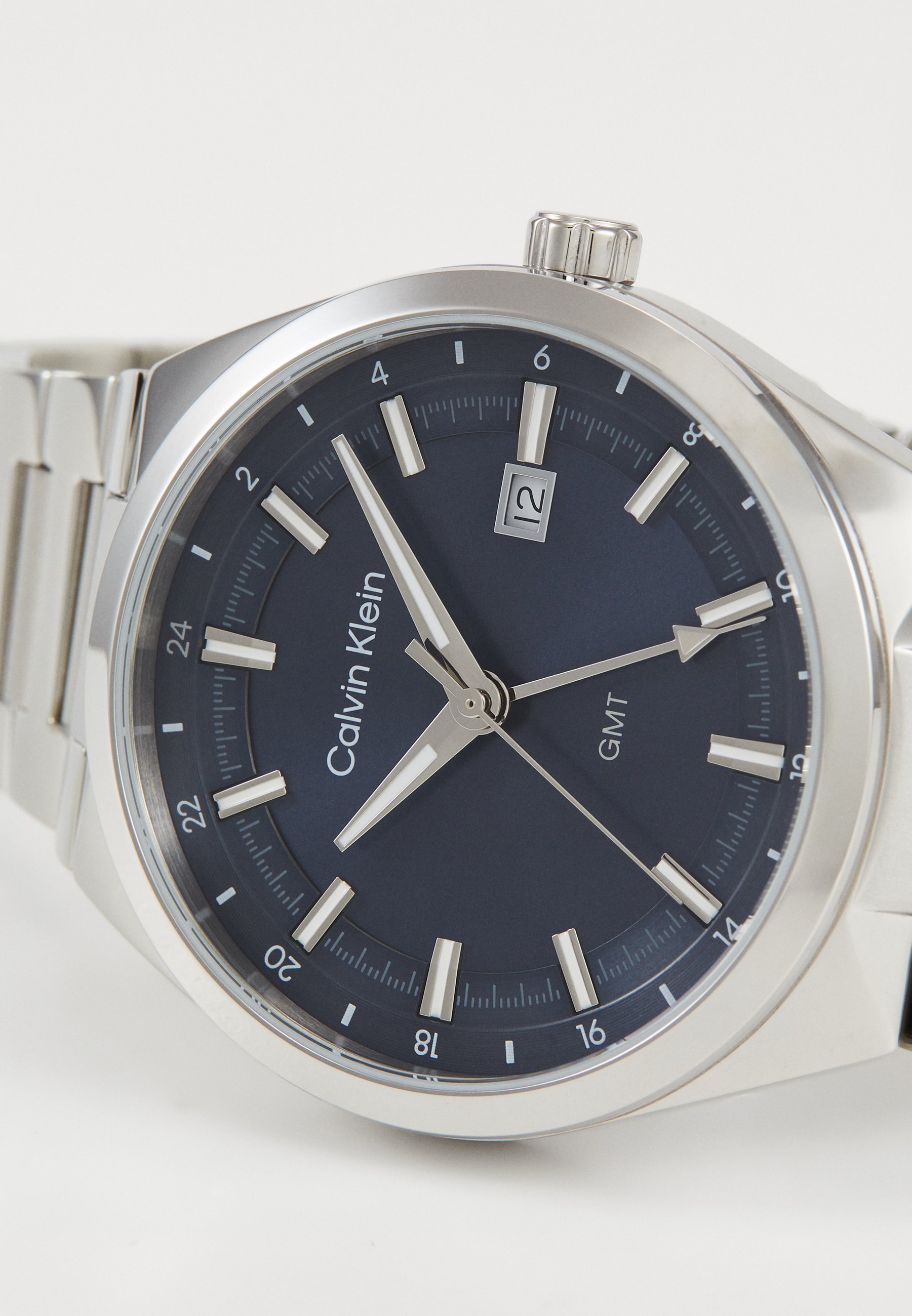 Calvin Klein DISTINGUISH - Hodinky - strieborná/modrá