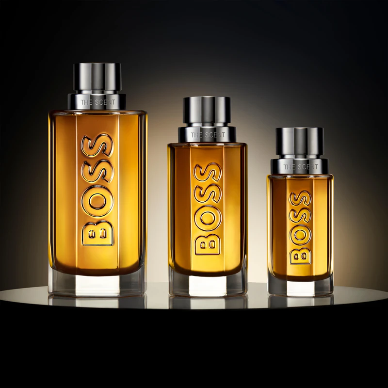 Toaletná voda Hugo Boss BOSS The Scent s plniteľným flakónom pre mužov.