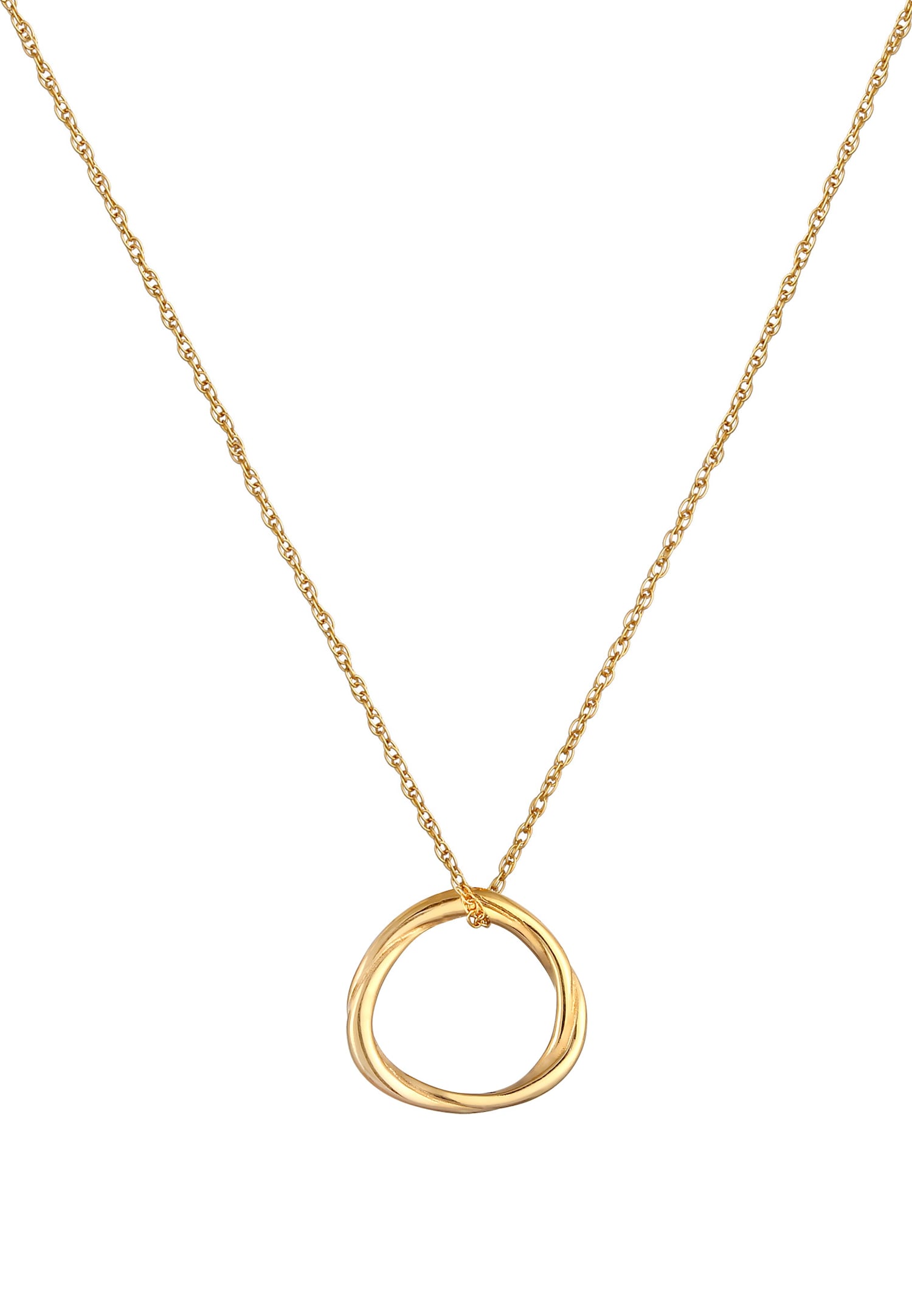 Elli Collier pour dames circulaire à la mode Look Geo organic en 925/1000 argent massif