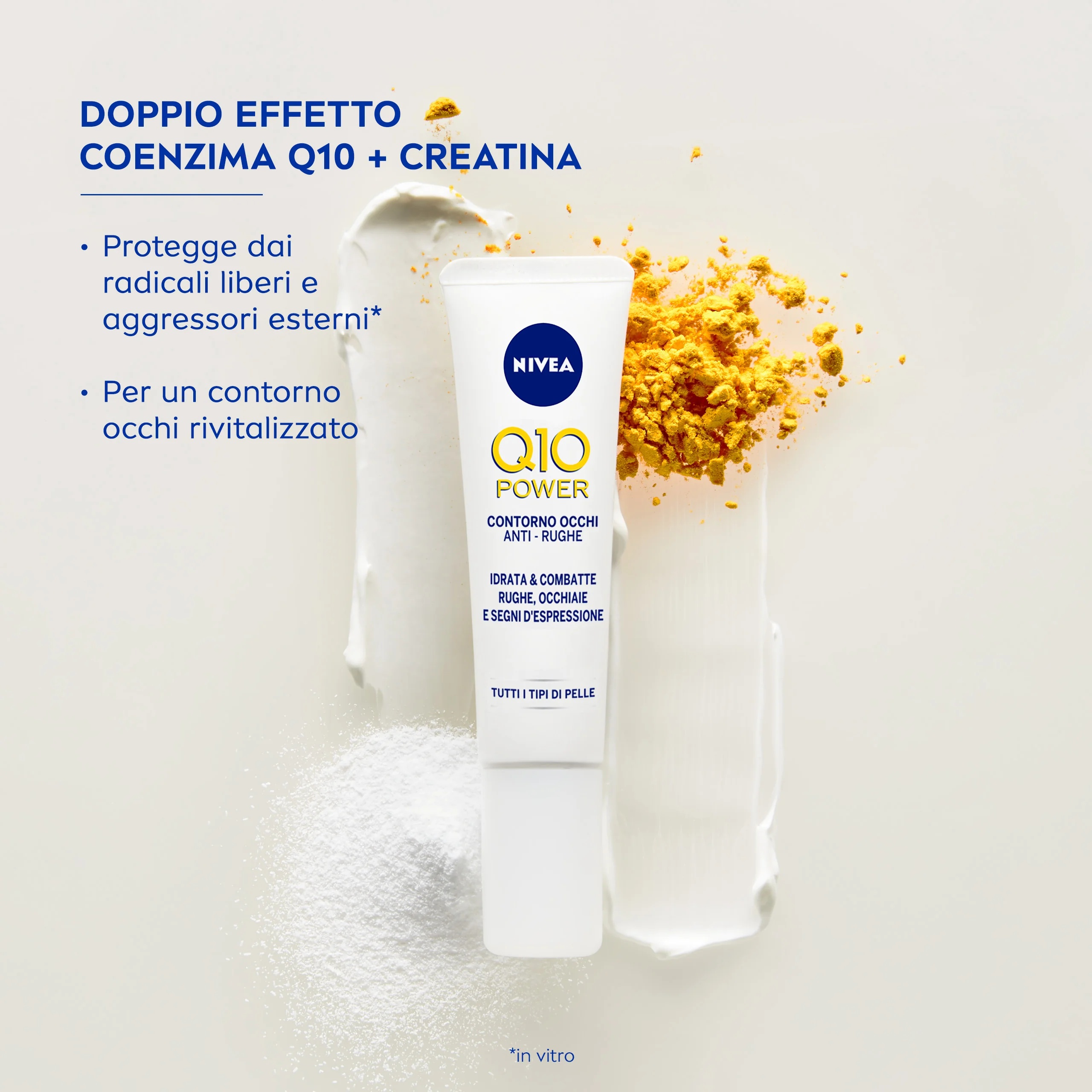 NIVEA Nivea Q10 Power Firming Eye Cream κατά των ρυτίδων και των μαύρων κύκλων κάτω από τα μάτια