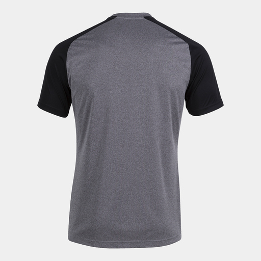 Joma Academy IV Kurzarm-T-Shirt Grau Melange Schwarz