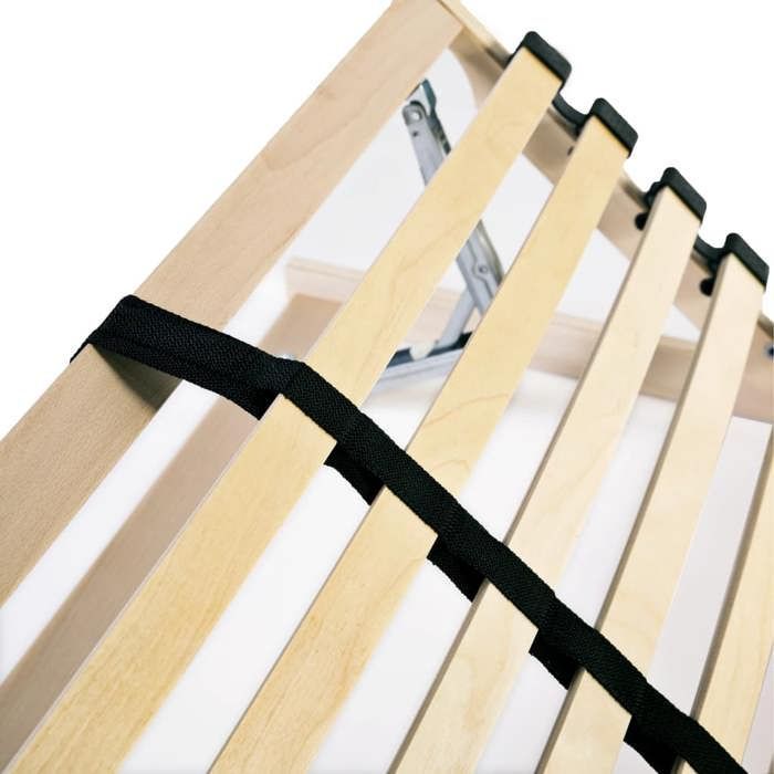 Verano 2026@Simple Slatted Bed Frame - Base de cama de láminas - para adultos - sin colchón con 28 láminas, 7 zonas, 90x200cm, 4766