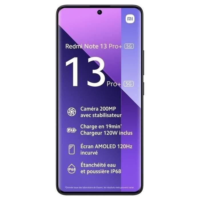 Redmi Note 13 Pro+ 5G Noir 12 GO + 512 GO (2023) - Reconditionné - Etat correct