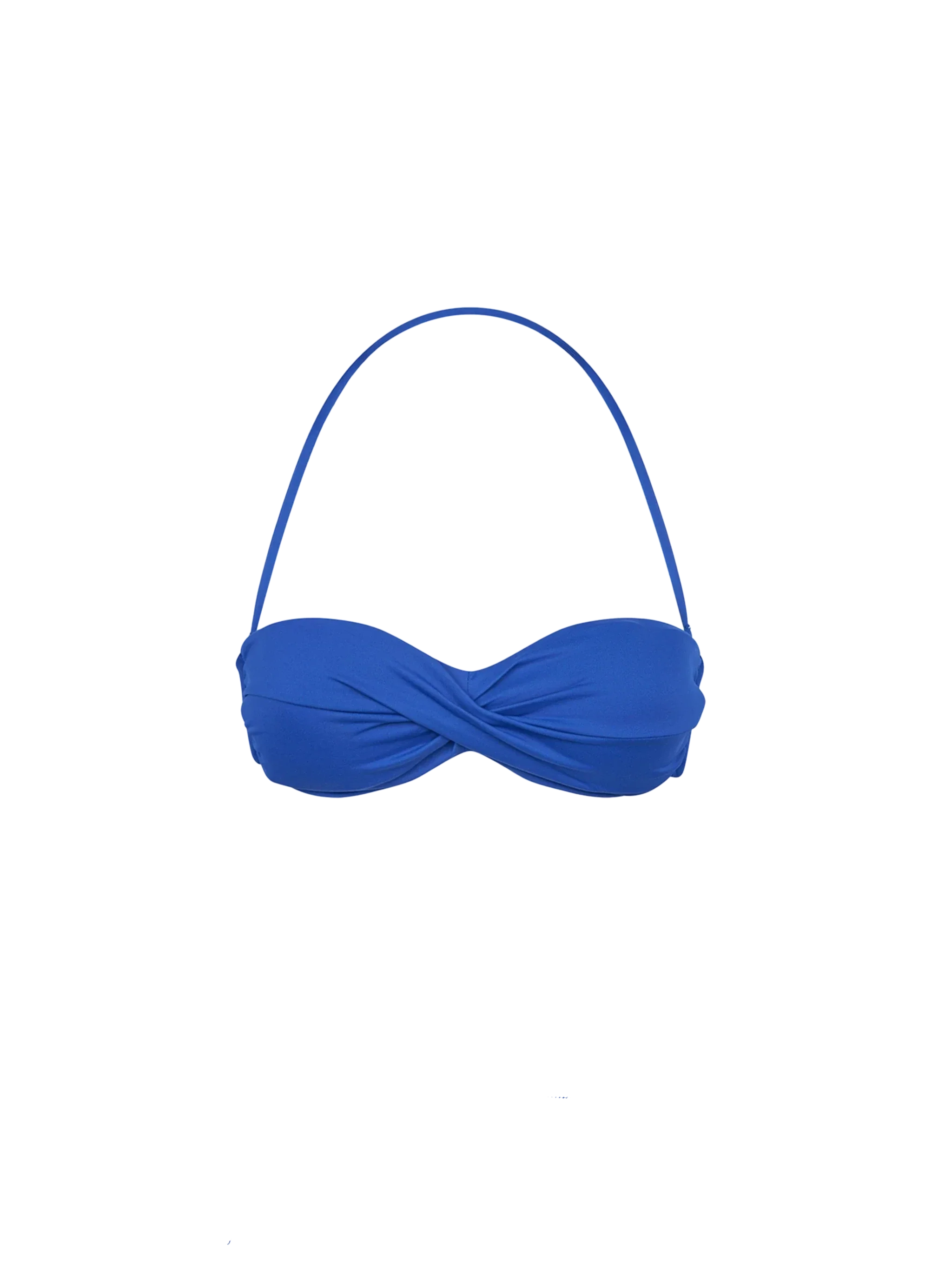 Elektrisch blauwe bandeau top