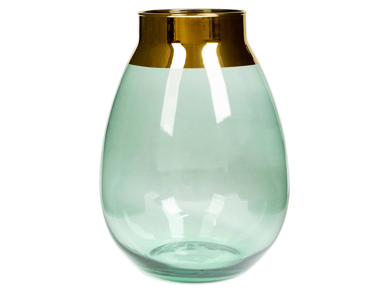 Wazon szklany Elegance I 25 cm zielony