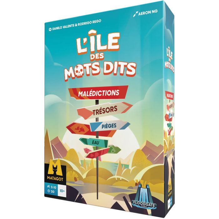 Juego de mesa ASMODEE La Isla de las Palabras Habladas - De 2 a 10 jugadores - Mayores de 10 años - Partidas de 20 minutos - Juego cooperativo o competitivo