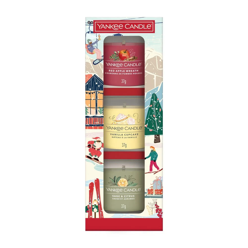Filled Votive Candles Confezione Regalo 3 Candele Votive - HOLIDAY PARTY SET - Candela Profumata