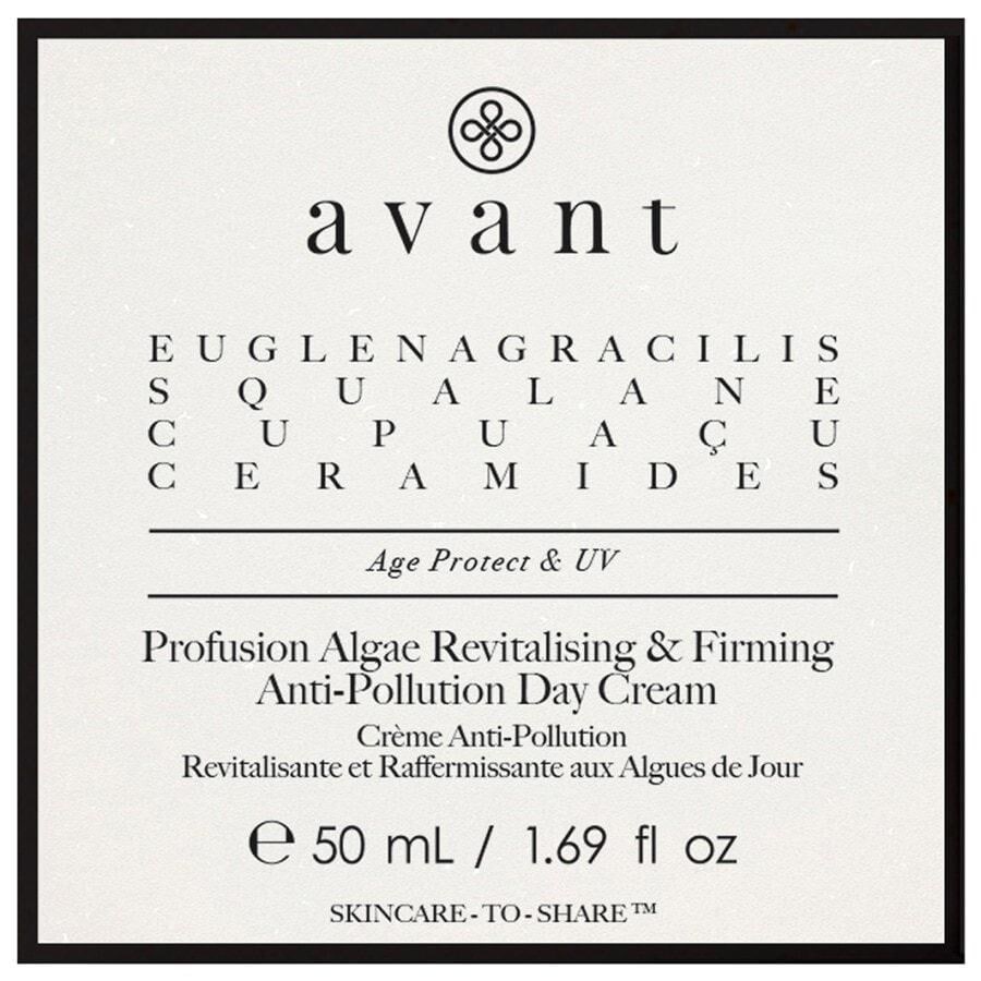 Avant Skincare Dagkrem med anti-aldrings- og UV-beskyttelse, algeekstrakt, revitaliserende, oppstrammende og anti-forurensning – 50 ml