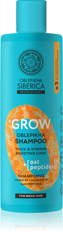 Natura Siberica Oblepikha Siberica Grow versterkende shampoo die de haargroei stimuleert