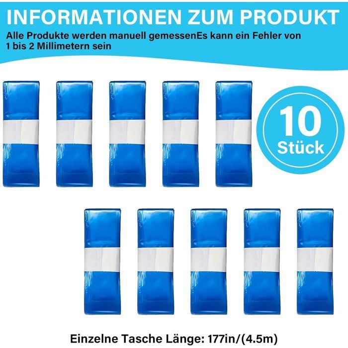 10 recambios para contenedores de pañales, película antibacteriana multicapa, control de olores, compatible con Tommee Tippee Sangenic Tec