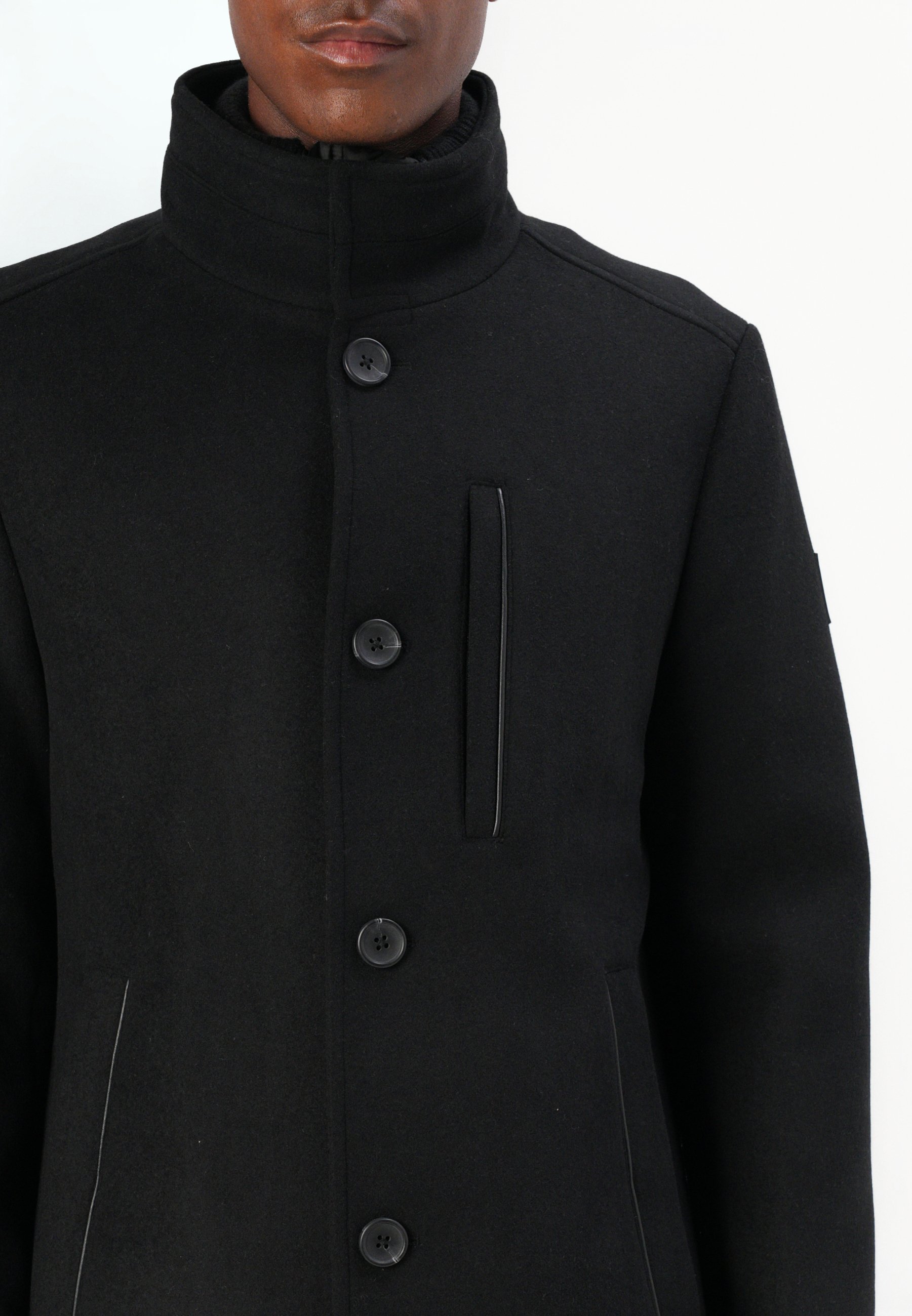 TOM TAILOR PLAŠČ 2 V 1 - Zimski plašč - črn