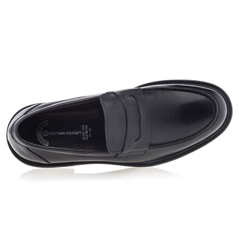  Svarta loafers/båtskor för män