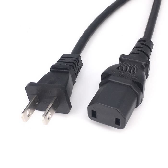 EU - Universele 2-pins mannelijke naar IEC320 C17 vrouwelijke adapter, netsnoer voor PS4 Pro, kabel
