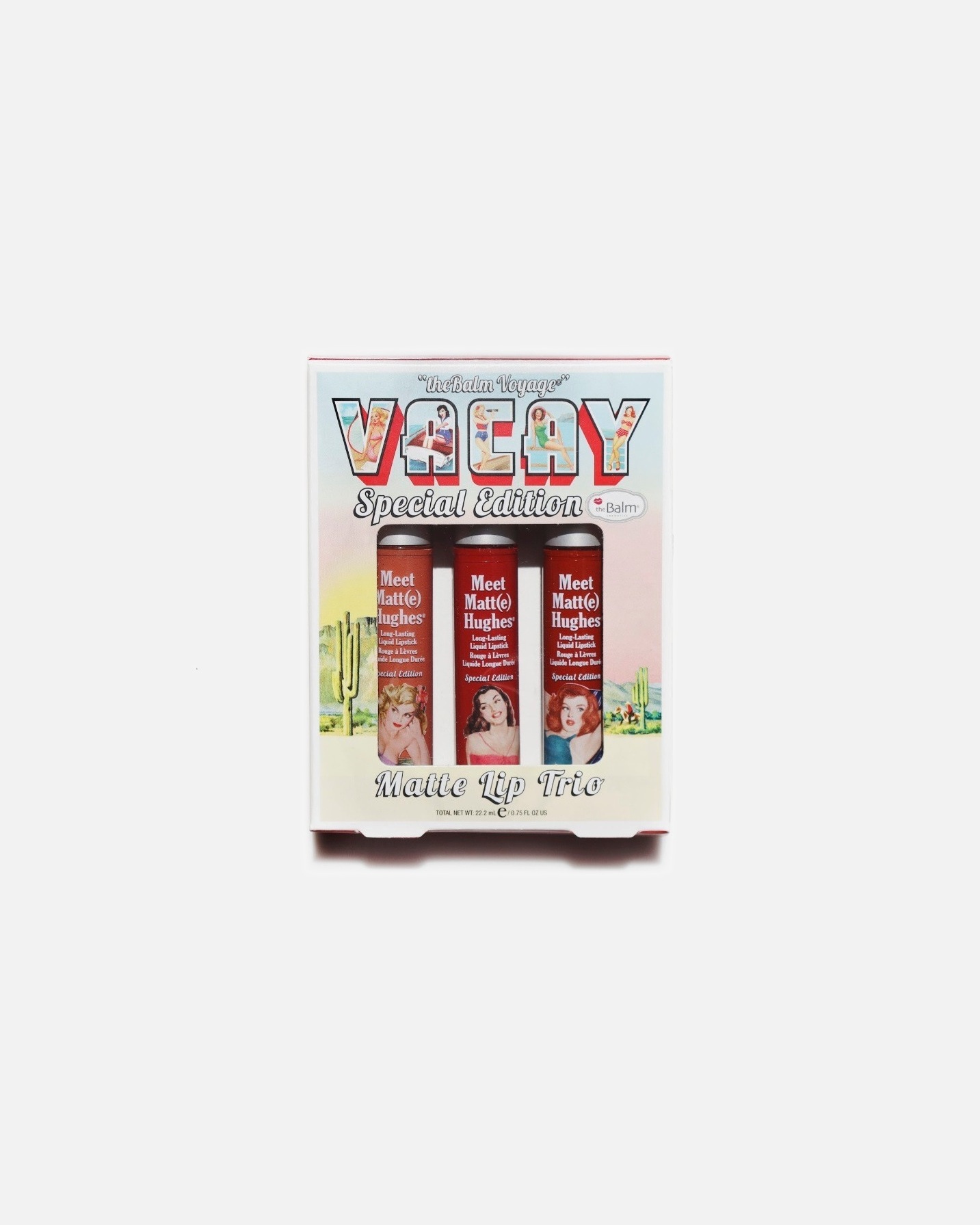 theBalm lūpu krāsas Voyage matētais trio komplekts - 1 gab.