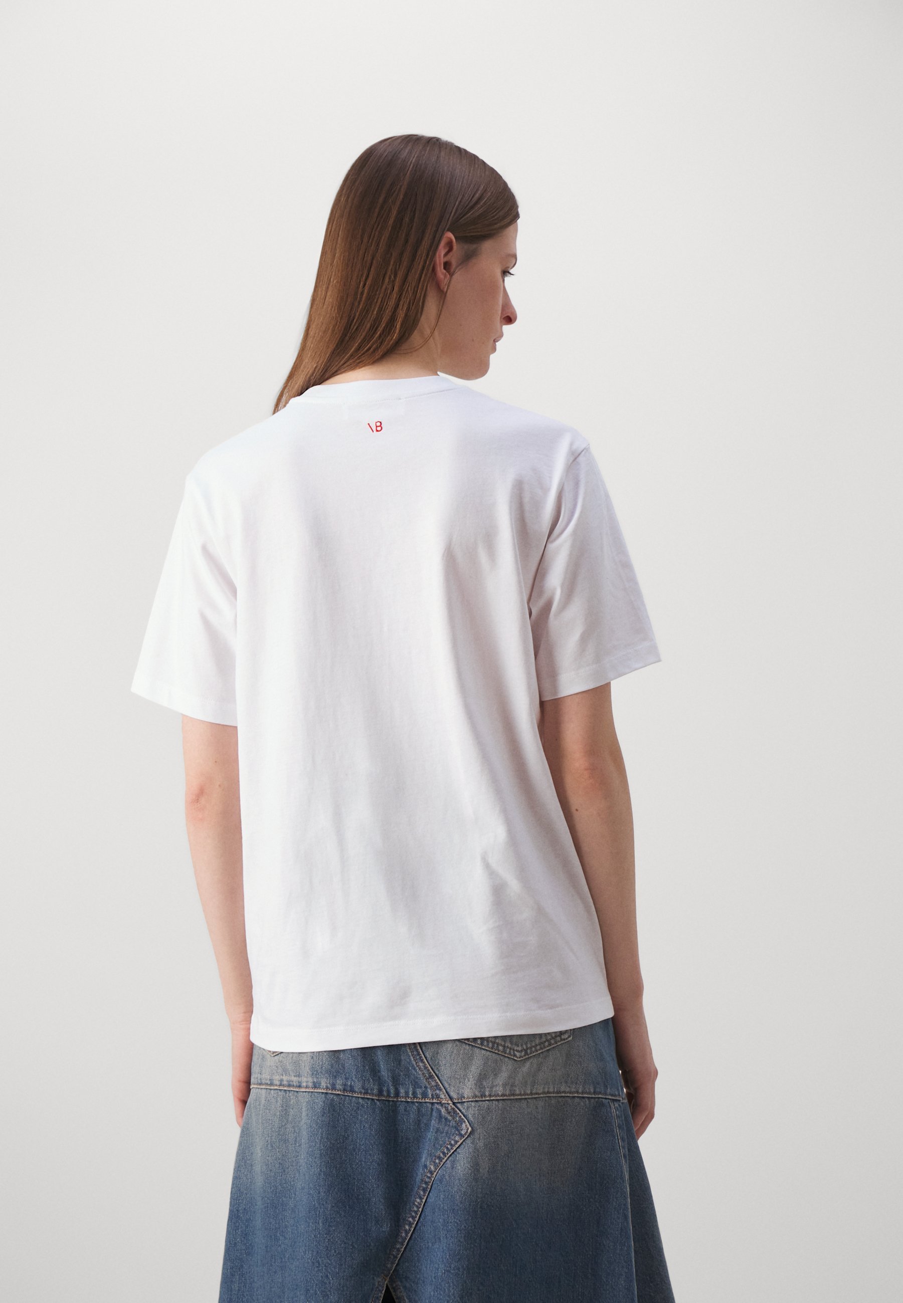 Victoria Beckham SLOGAN T-shirt - T-shirt met print - wit