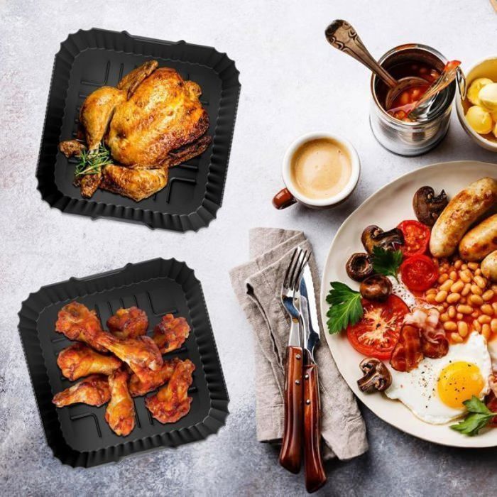 2 piezas de accesorios para freidora de aire Ninja Air Fryer Max Pro AF180EU de 6,2 L, molde para freidora de aire Ninja Pro, color: negro