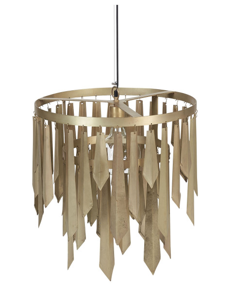 Żyrandol lampa wisząca metalowa mosiężna