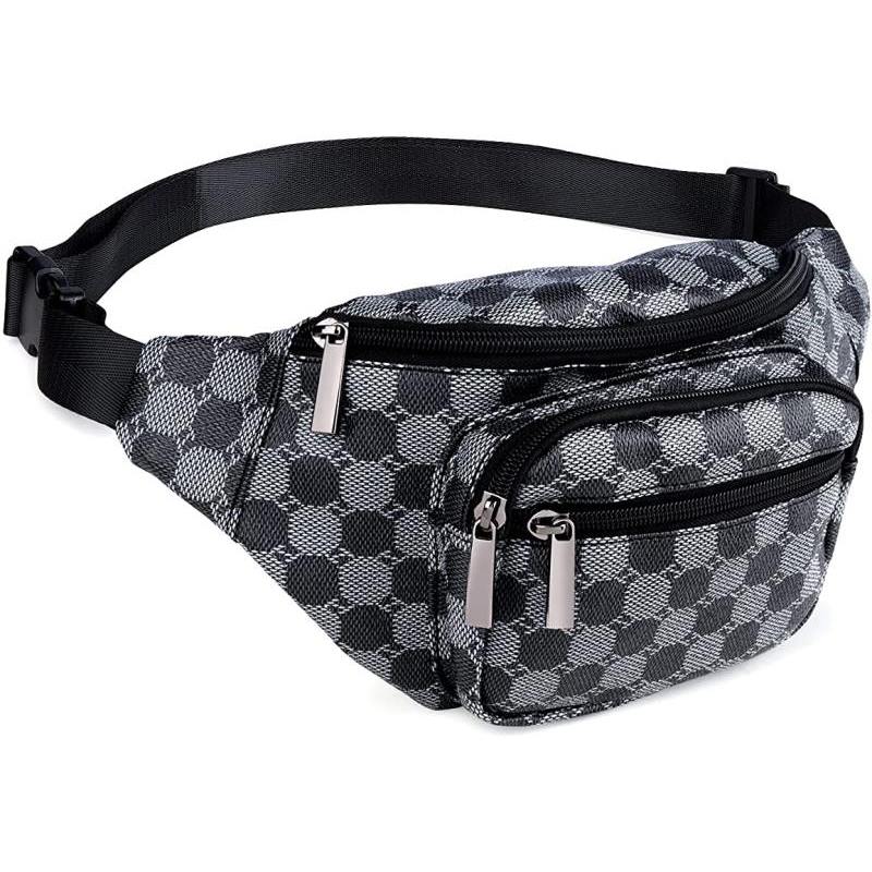 Sac banane tendance et mignon pour enfants (filles et garçons) avec 5 poches zippées, imperméable, idéal pour les voyages, la randonnée, le vélo, les festivals et la course à pied.