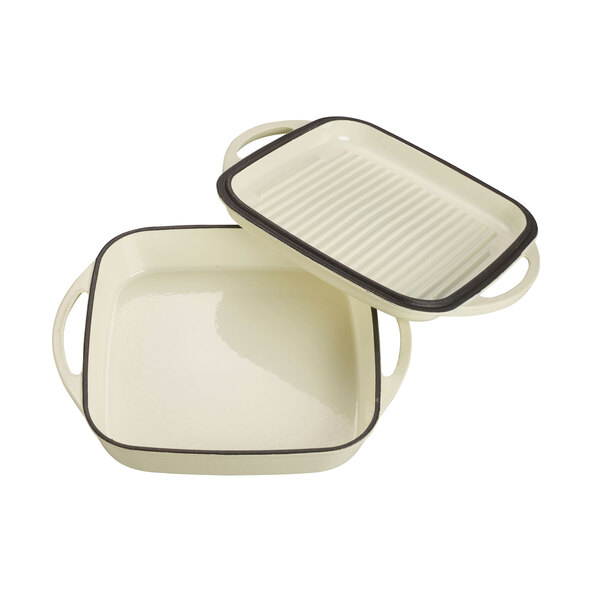 Univerzální pekáč s poklicí, smetanový