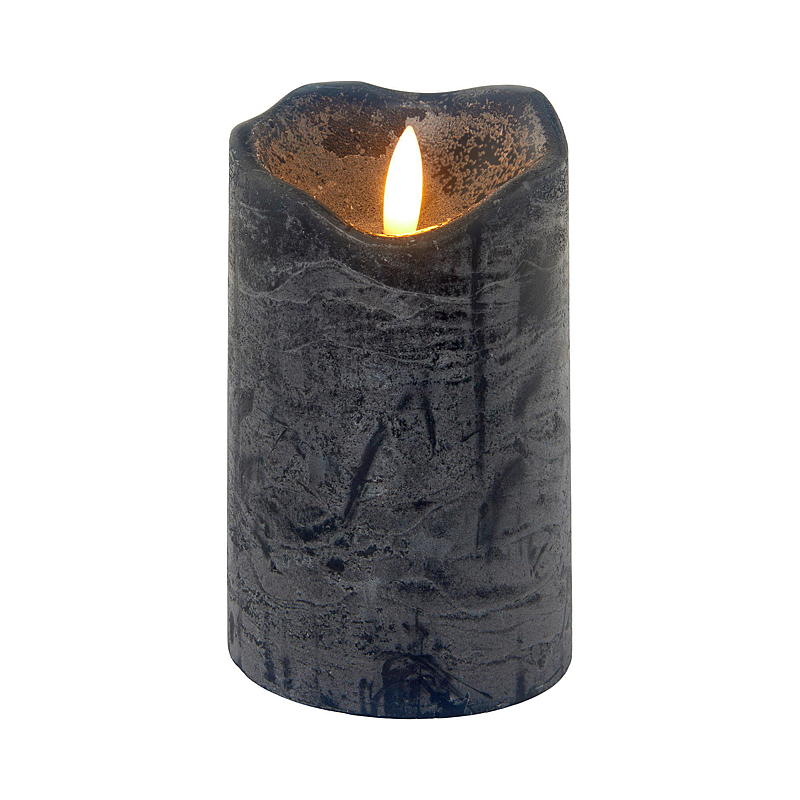 Lampe cube Vie Home 12 cm ø 7,6 cm LED bleu titane
