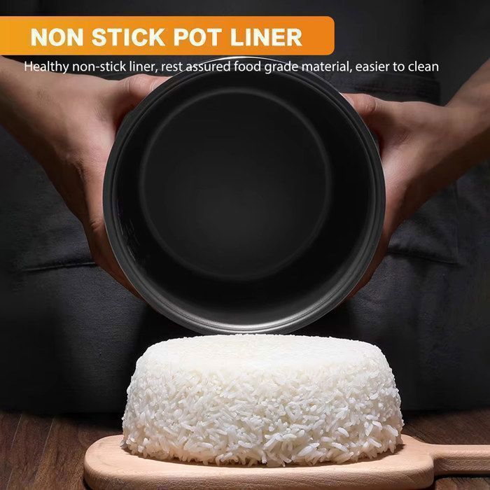Olla arrocera portátil para coche de 5 litros, multicocina para sopas y alimentos hervidos, vaporera y función para mantener caliente.