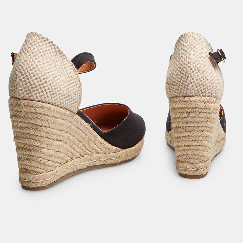BATA espadrilles met sleehak van 8 cm voor dames