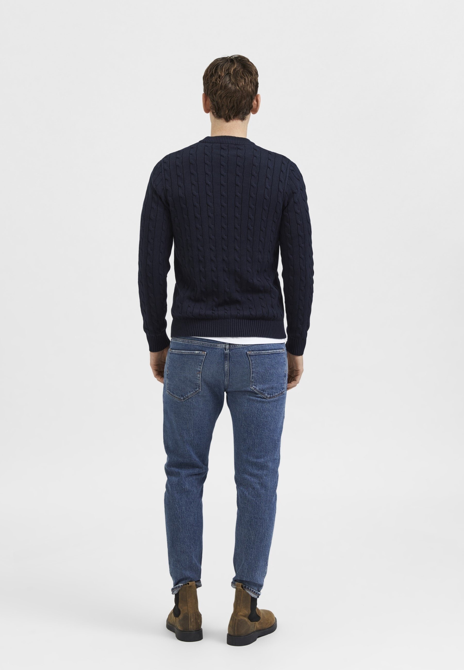 Selected Homme trui - donkerblauw