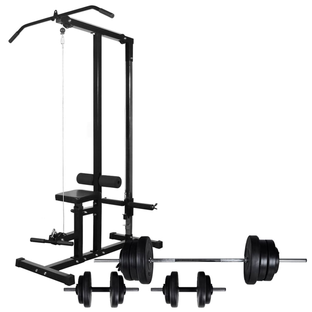 Máquina De Musculación Vidaxl Negro 60.5 Kg