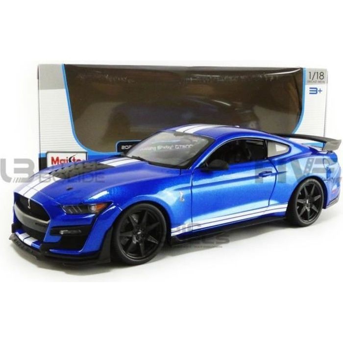 Miniatuur verzamelauto - MAISTO - Shelby GT500 Mustang - 2020 - Blauw - 1/18