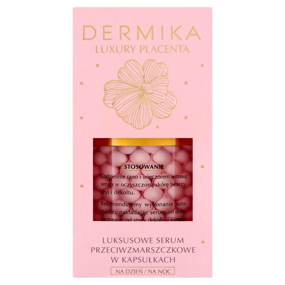 Dermika Luxury Placenta Luksusowe serum Przeciwzmarszczkowe w Kapsułkach na dzień i na noc
