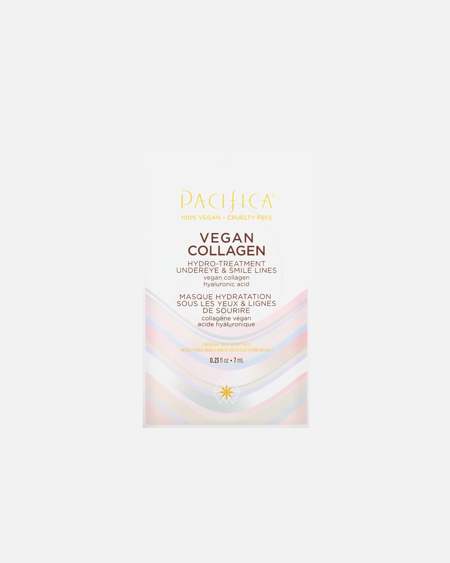 Tratamiento hidratante con colágeno vegano antiedad Pacifica para el contorno de ojos y líneas de expresión – 1 par