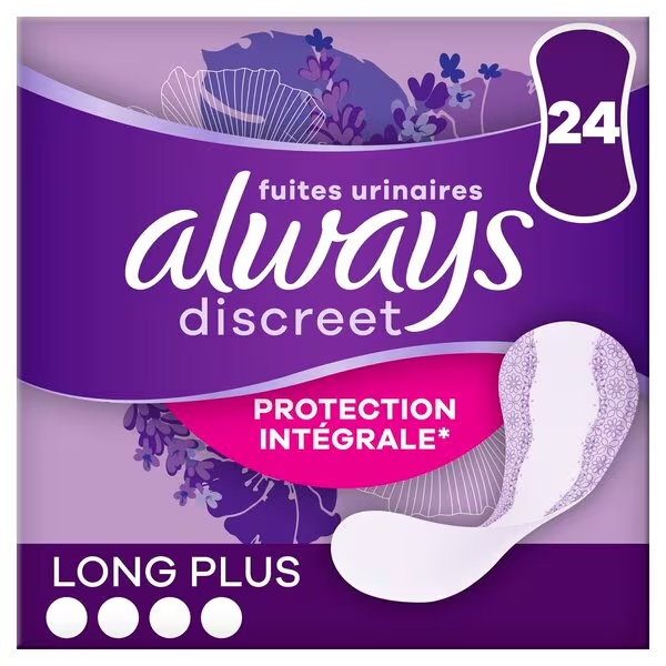 „Always Discreet Long Plus“ įklotai<br>Medicinos prietaisas – 24 vnt.