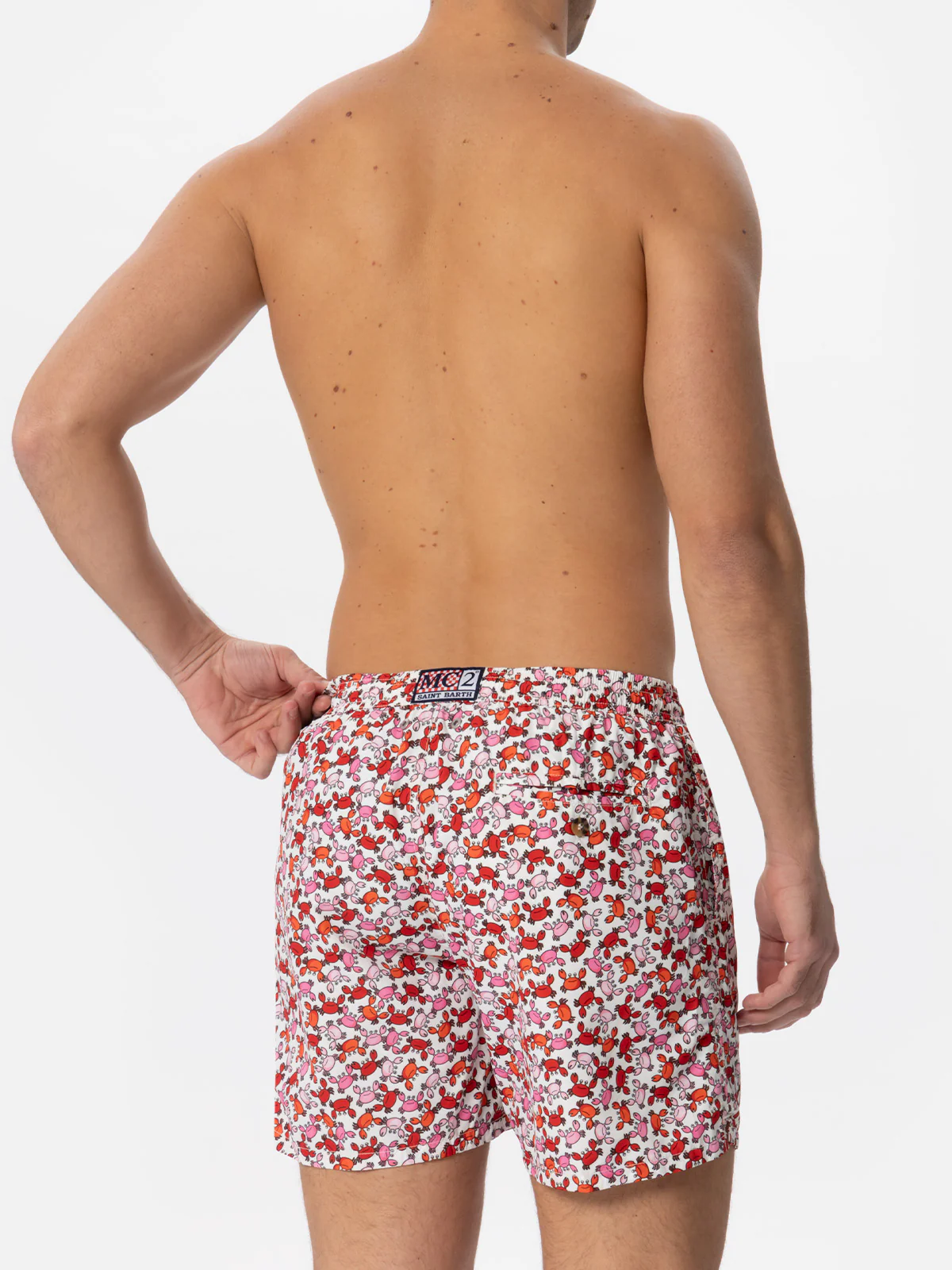 Costume da bagno da uomo con stampa granchi
