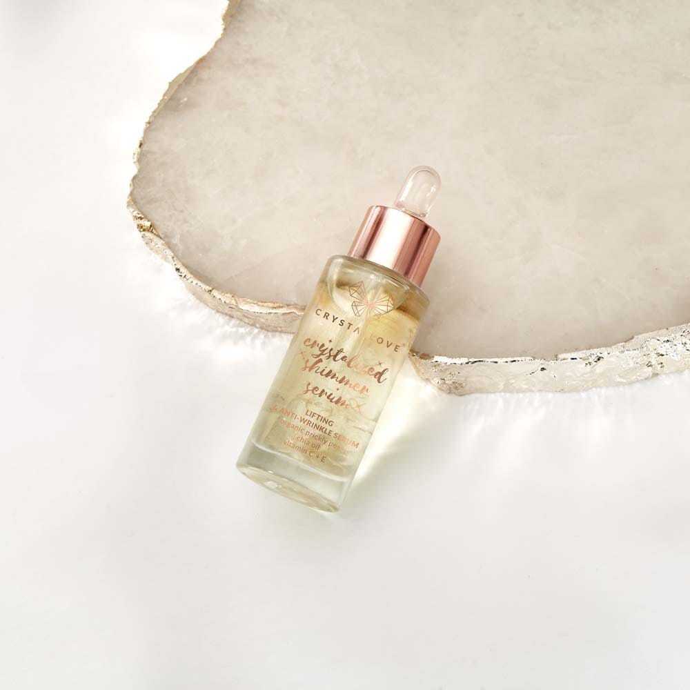 „Crystallove“ drėkinamasis serumas, skaidraus kvarco blizgesio serumas – 30 ml
