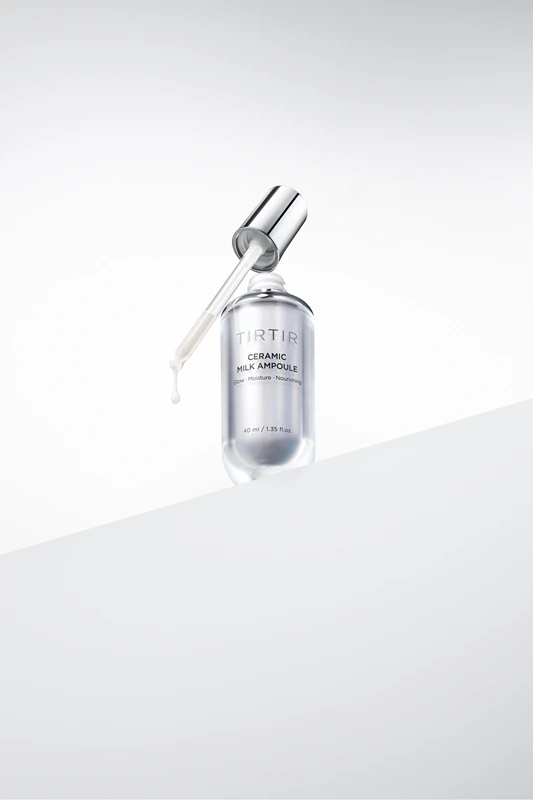 TIRTIR Ampola de Leite Cerâmico, sérum facial hidratante com efeito iluminador.