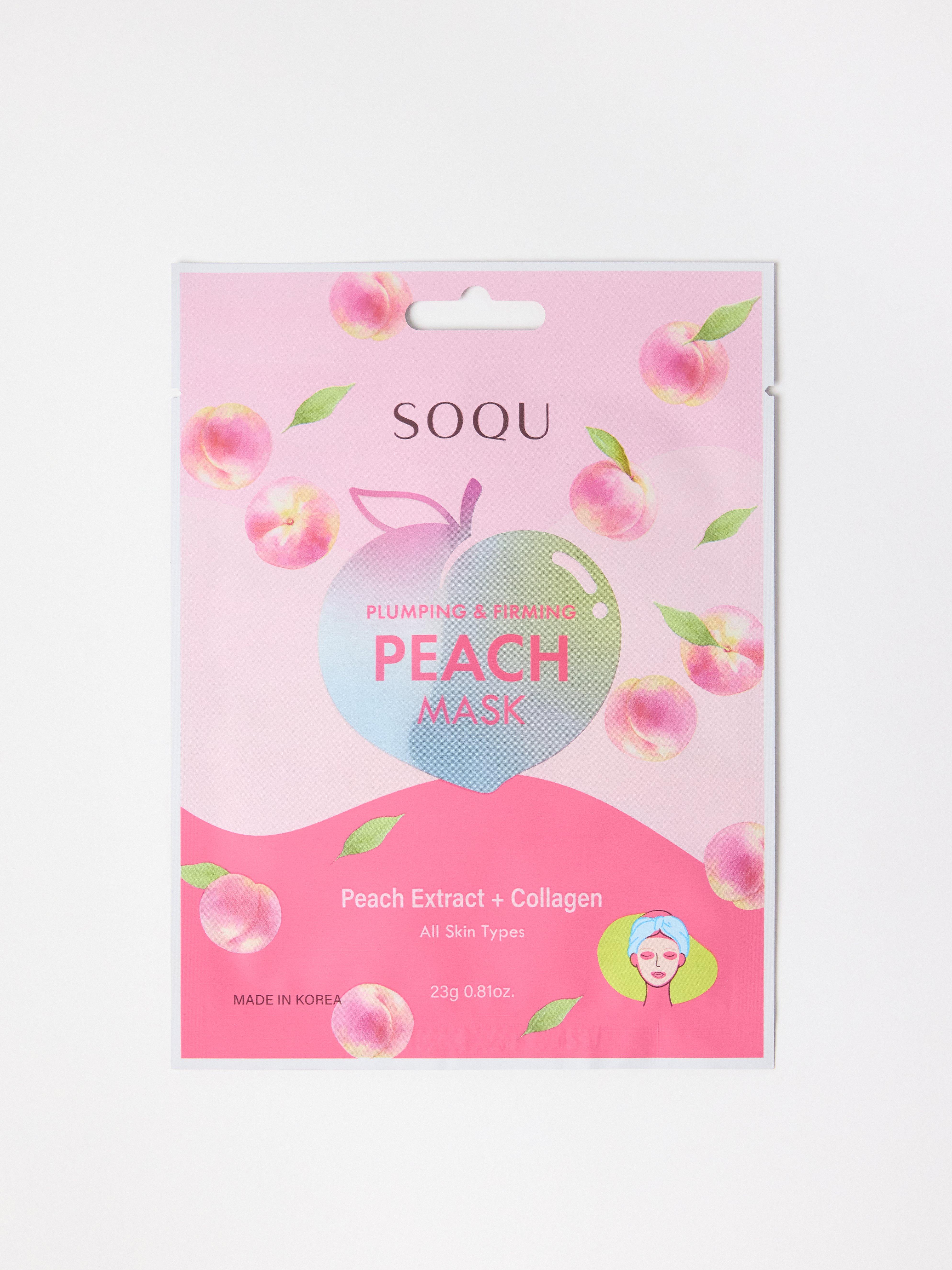 SOQU Peach Sheet Mask Ingen farge