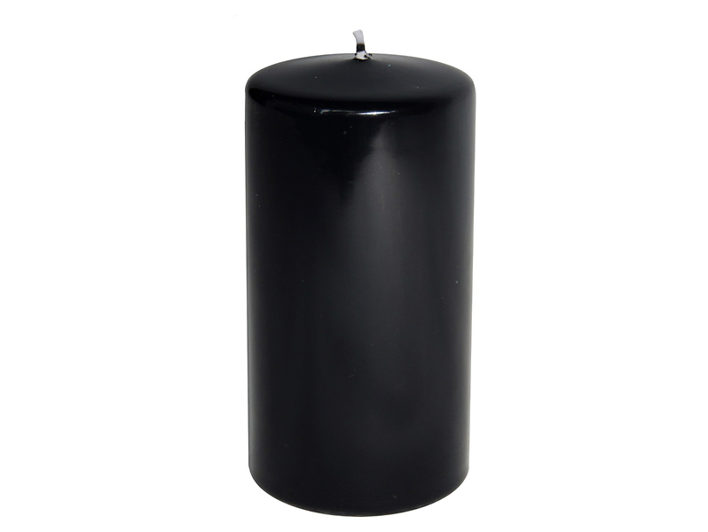 Świeca pieńkowa Lakier 12 cm czarna