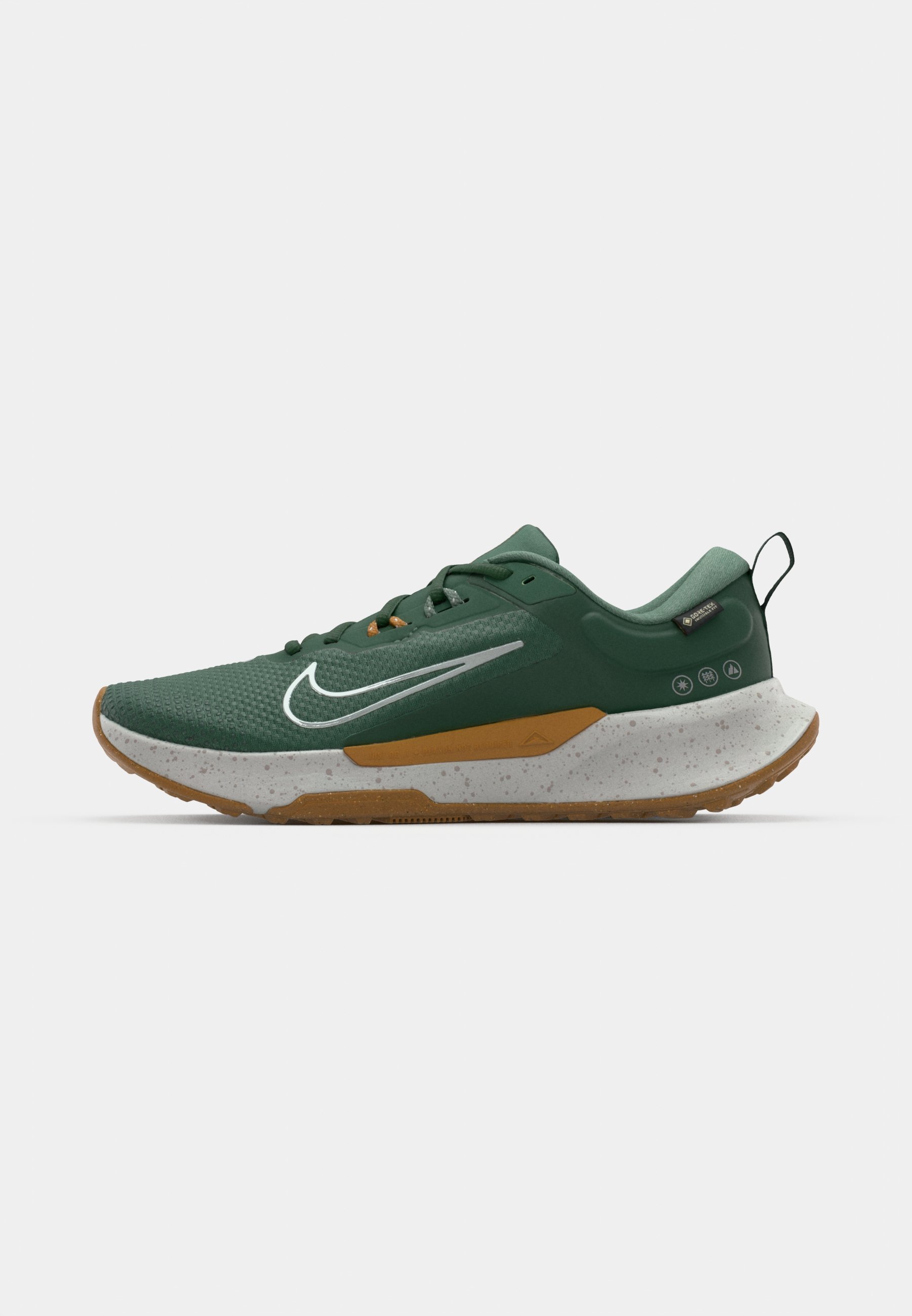 Nike Performance JUNIPER - Scarpe da trail running - abete/argento chiaro/ocra del deserto/cremisi brillante/verde argilla/grigio college