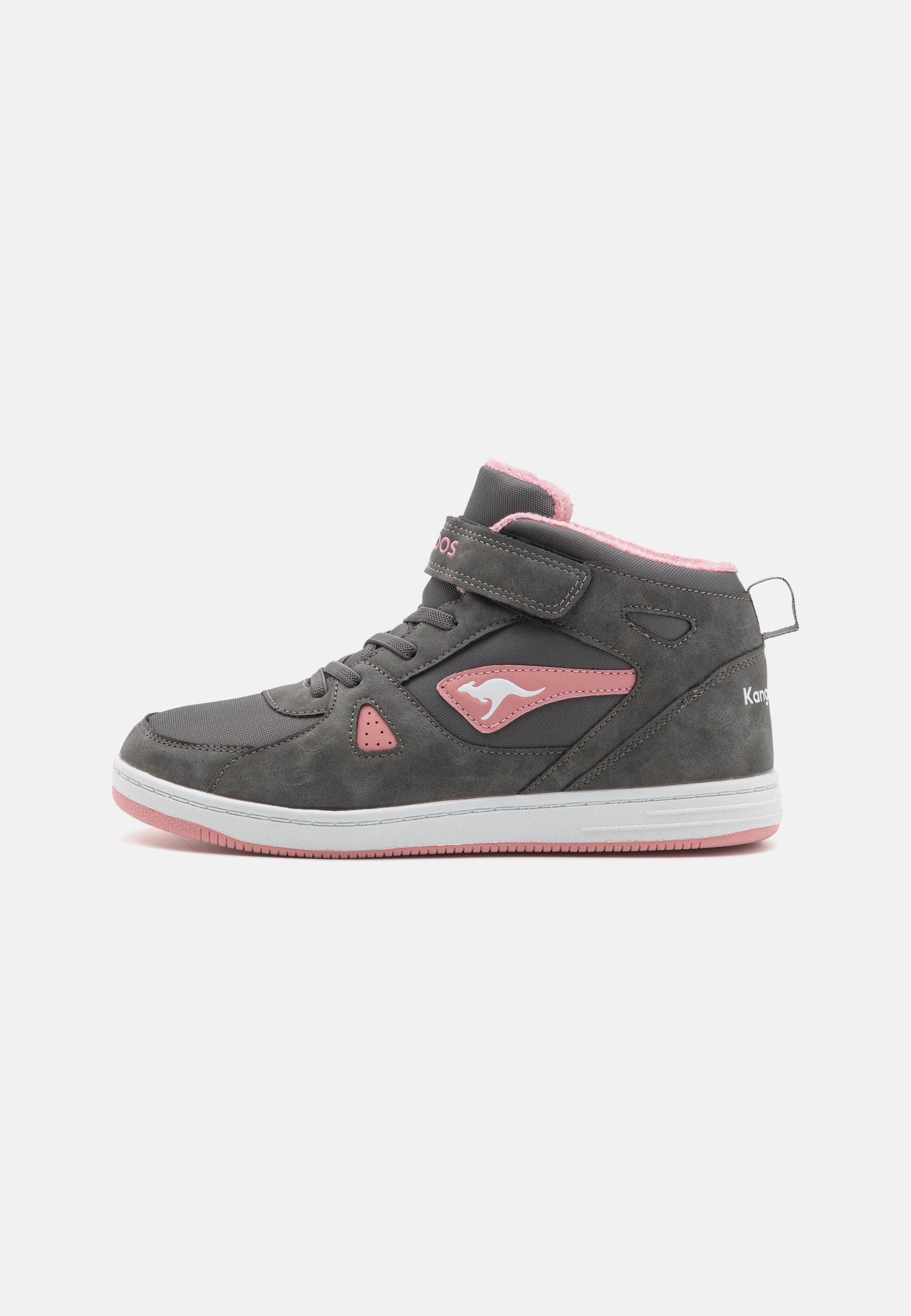 KangaROOS K-CP KALLEY II - Scarpe da ginnastica alte - grigio acciaio/rosa antico