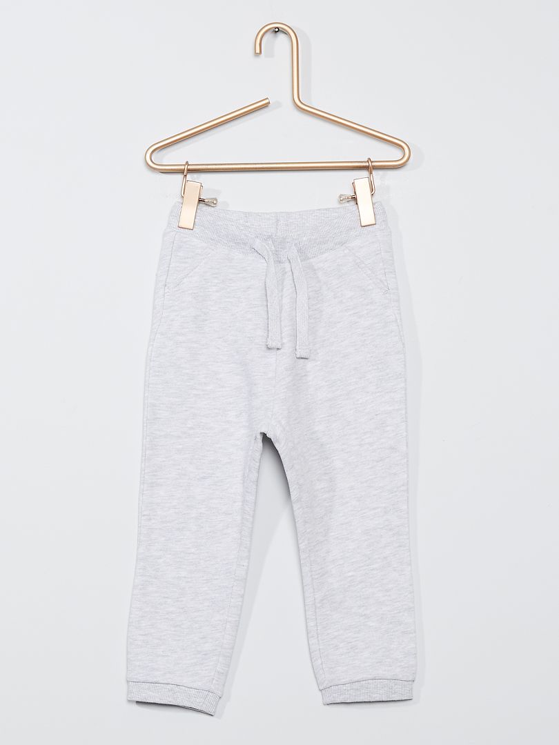 Bawełniane spodnie dresowe – unisex – szare