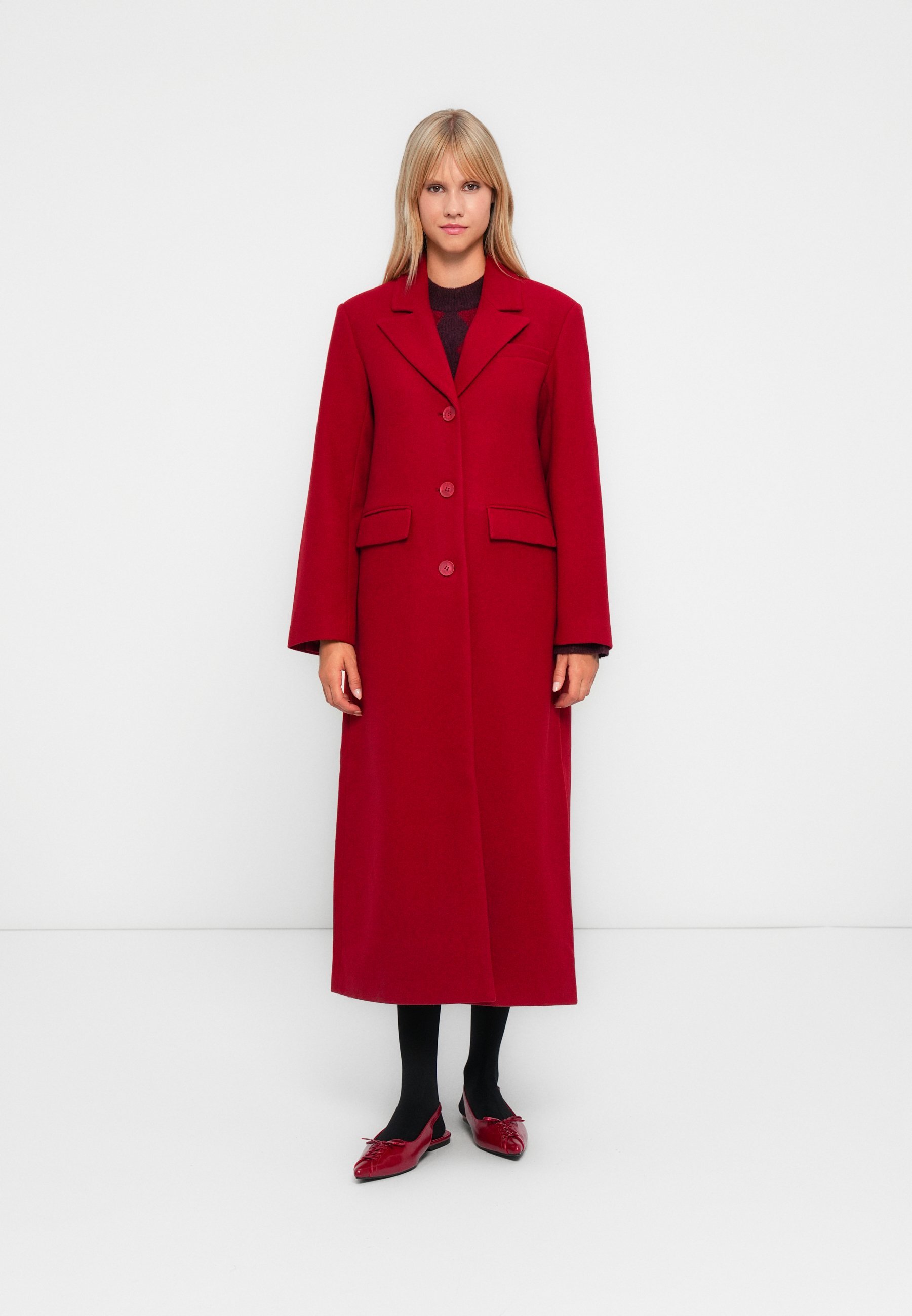 MANTEAU AJUSTÉ ONLY Tall ONLNANCY LIFE LONG - Manteau classique - rouge karanda
